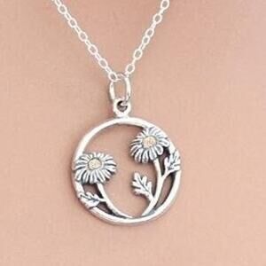 Sterling Silver Daisy Sisters Necklace